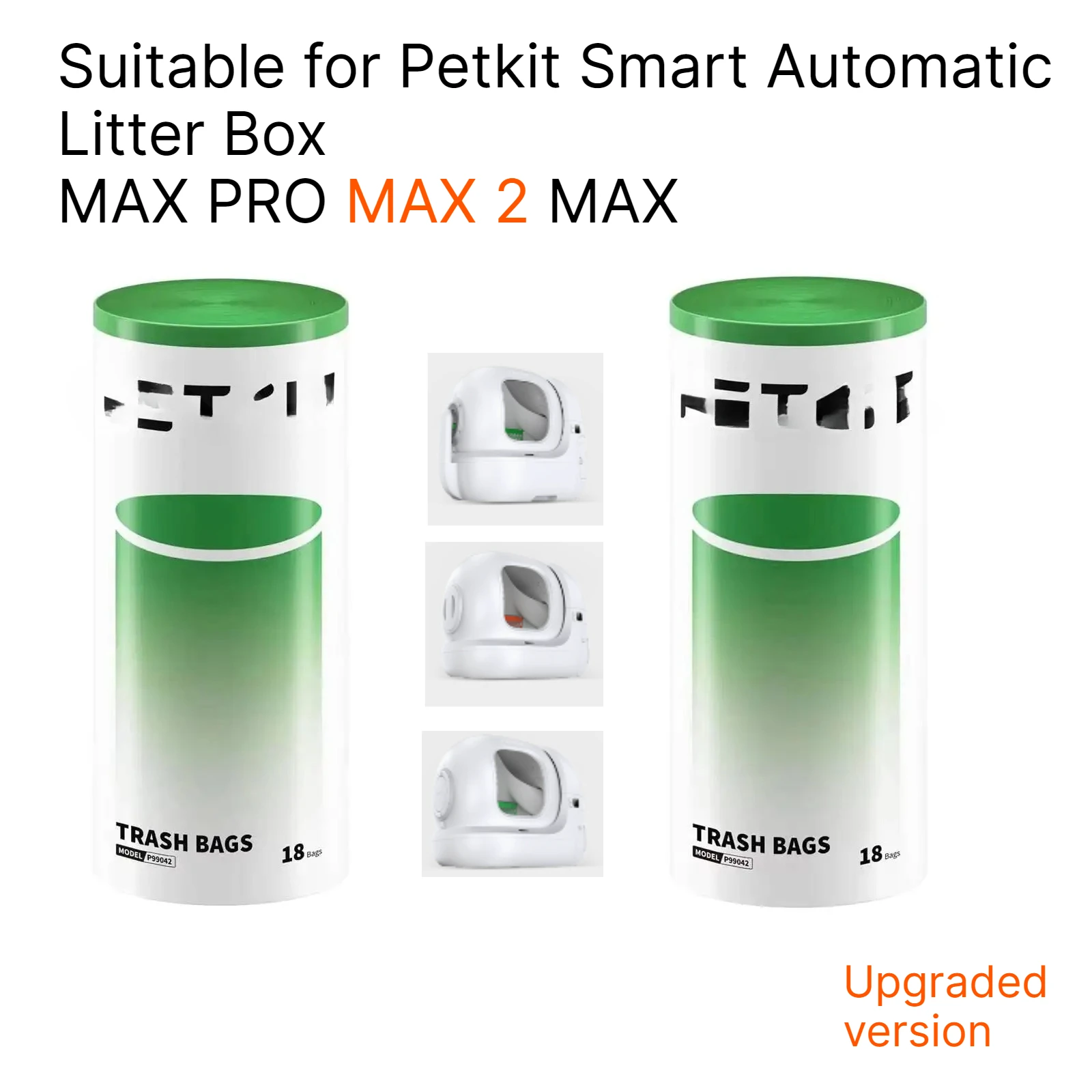 Convenient version Replacement Waste Bags For PuraMax 2 Purobot Max Pro Automatic Cat Litter Box Disposable Trash Bag