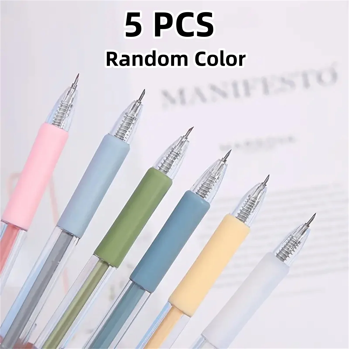 1+4PCS/5PCS Pen Knife Mini Press Piece Pen Function Mini Account Sticker Art Knife Paper Art Knife Pen Cutting Paper Knife