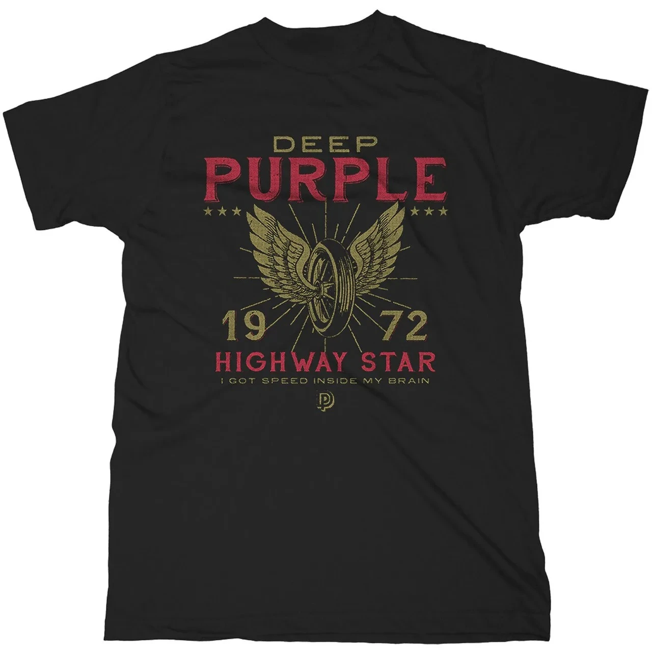 Camiseta Vintage de la Banda Deep Purple con Gráficos, para Hombre, Unisex, Cuello Redondo, Algodón, Manga Corta, Estilo Y2K, Oversize, Popular, Souvenir