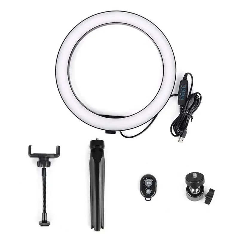 Vul 26 45 Cm Cirkel Lamp Ringlichten Vlogging Kit 12 Inch Ring Mobiele Statief Led Verlichting Met Afstandsbediening Selfie Licht