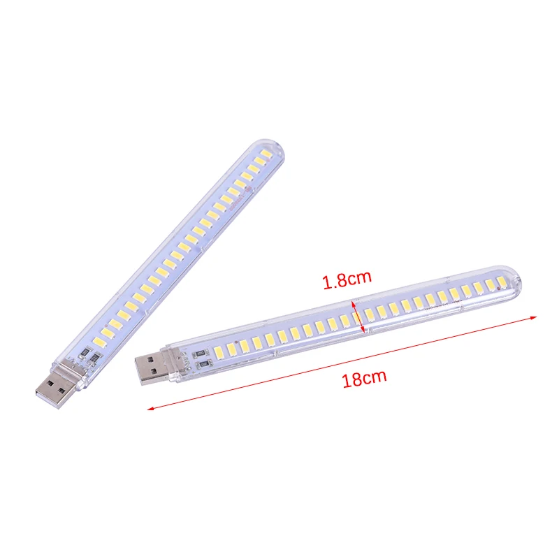 5V 12W USB LED Night Light 24 LEDs USB Reading Table Lamp Book Lights