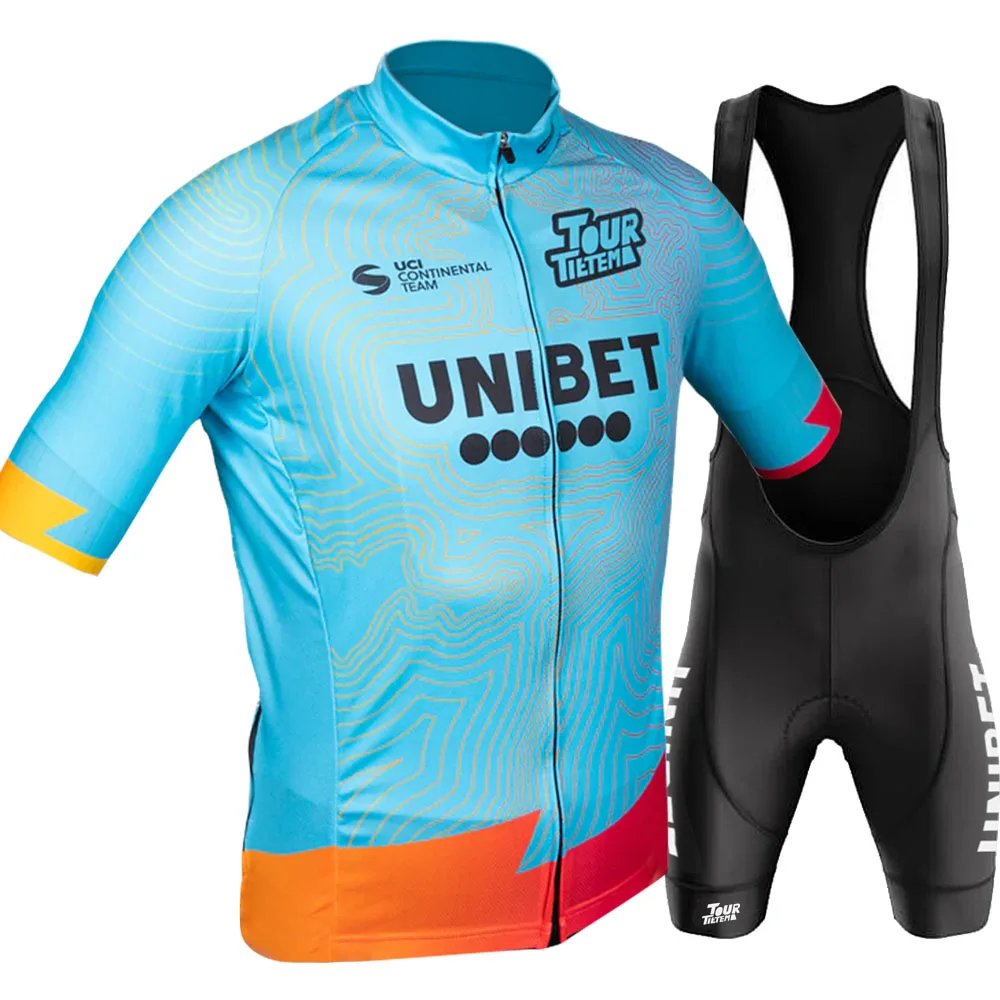 TDT-Unibet Team 2023 Cycling Jersey Set Summer Netherlands Clothing Mans Road Bike Shirts Suit Bicycle Bib Shorts MTB Wear Ropa