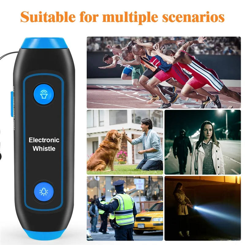 Basketball/Football Game Referee Whistle Camping Hiking Survival Electronic Whistle For Emergency Tool Blue