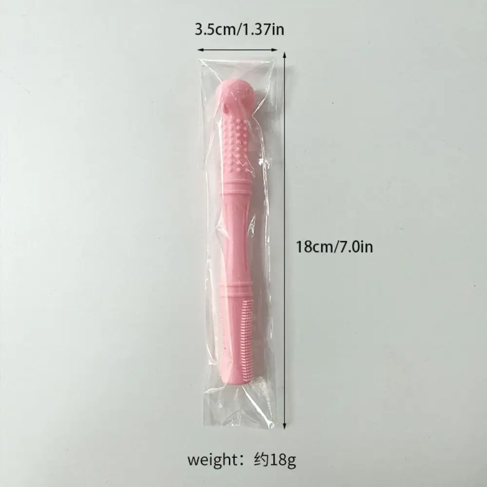 عضاضة أطفال من السيليكون عالي الجودة، أضراس أطفال ناعمة وآمنة وغير سامة، ألعاب مضغ بدرجة الطعام #6