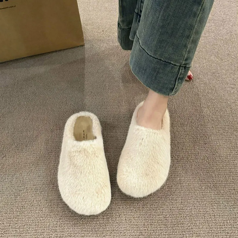 Chaussons en peluche léopard pour adultes, chaussures d'hiver pour femmes, housse de fourrure Parker, pantoufles Cov, 2024