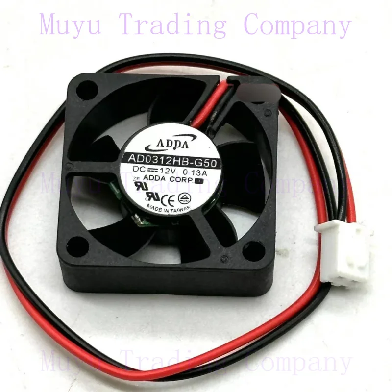 FOR ADDA AD0312HB-G50 DC 12V 0.13A 30x30x10mm 2-Wire Server Cooling Fan