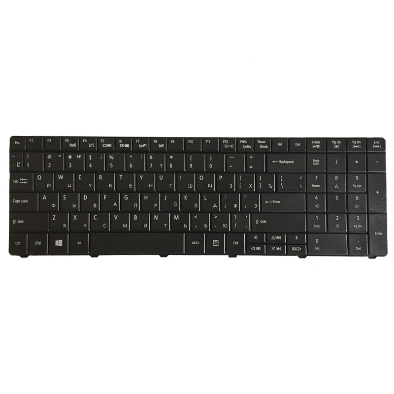 Clavier russe pour Acer TravelMate V5WC1 P253 P453 P253-E P253-M P253-MG P453-M P453-MG RU Noir PK130PI1B04 MP-09G33SU-6981W