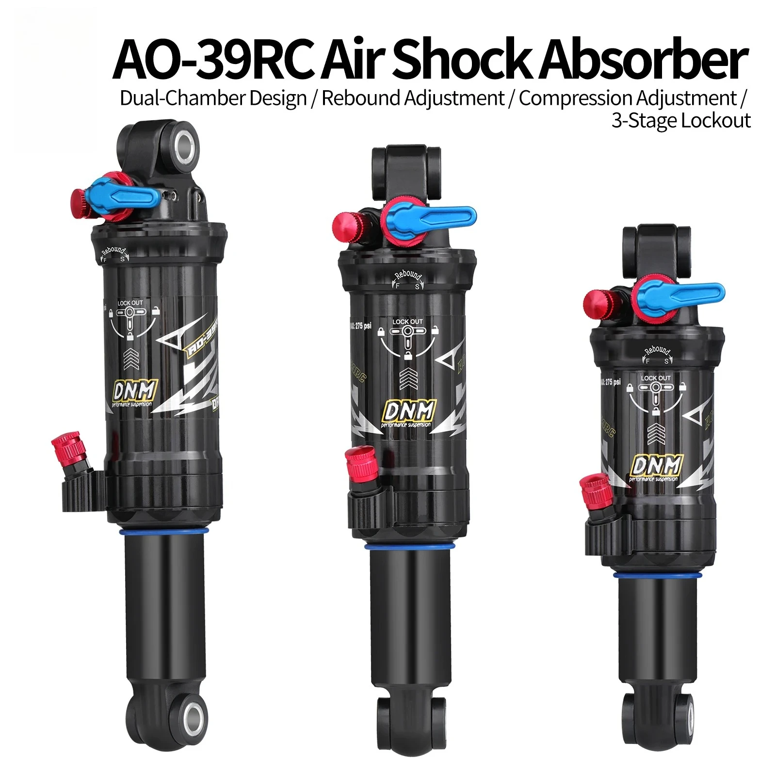

Rear Shock AO-39RC MTB downhill bicycle coil rear shock absorber mountain bike air suspension