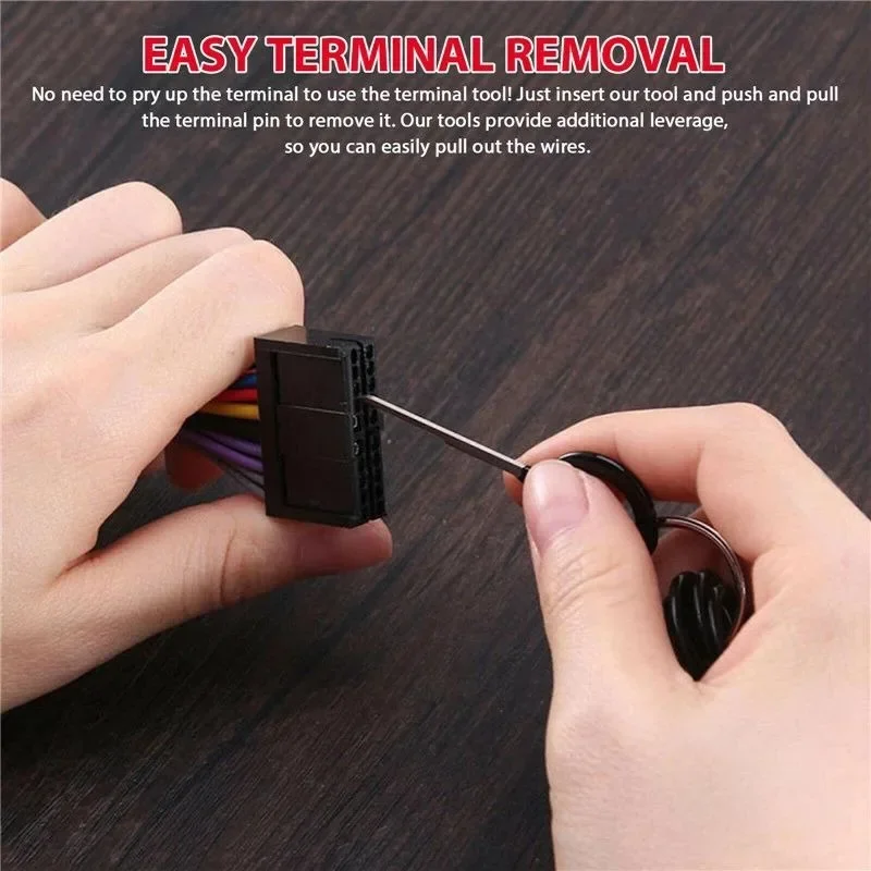 3-82PCS Terminal Removal Tool Car Electrical Wiring Crimp Connector Pin Extractor Kit Terminal Repair Car Disassembly Tool