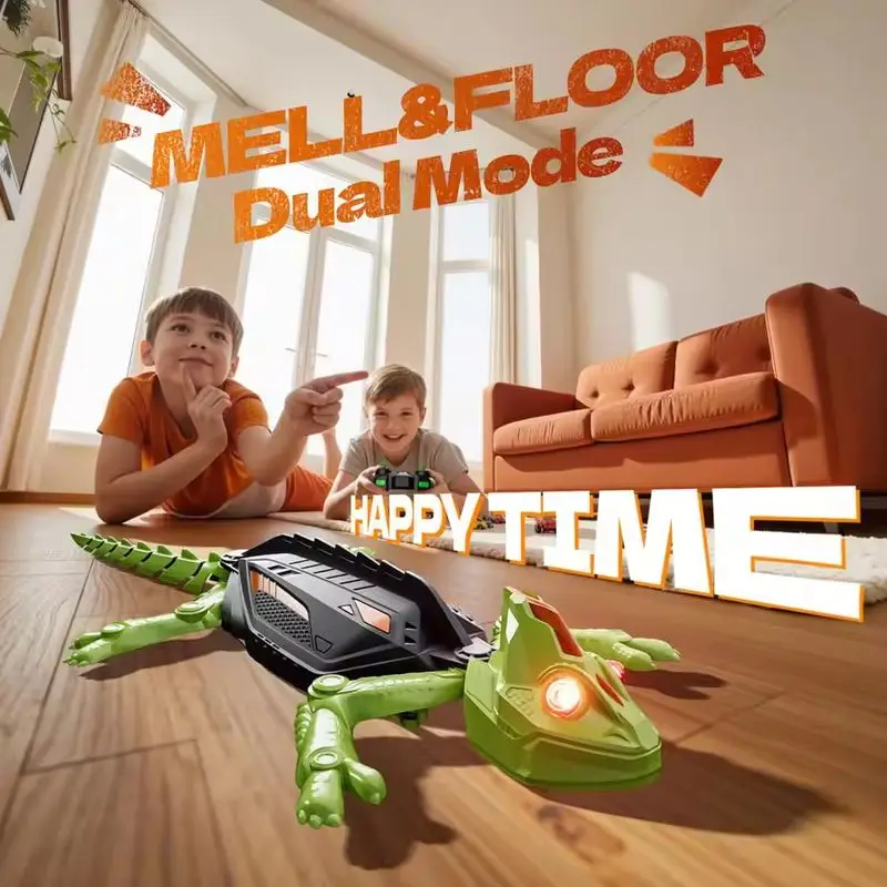 جدار تسلق Rc أبو بريص لعبة الكهربائية التحكم عن بعد سحلية جدار تسلق سيارة أبو بريص الحيوان سيارة الأطفال ألعاب الهالوين