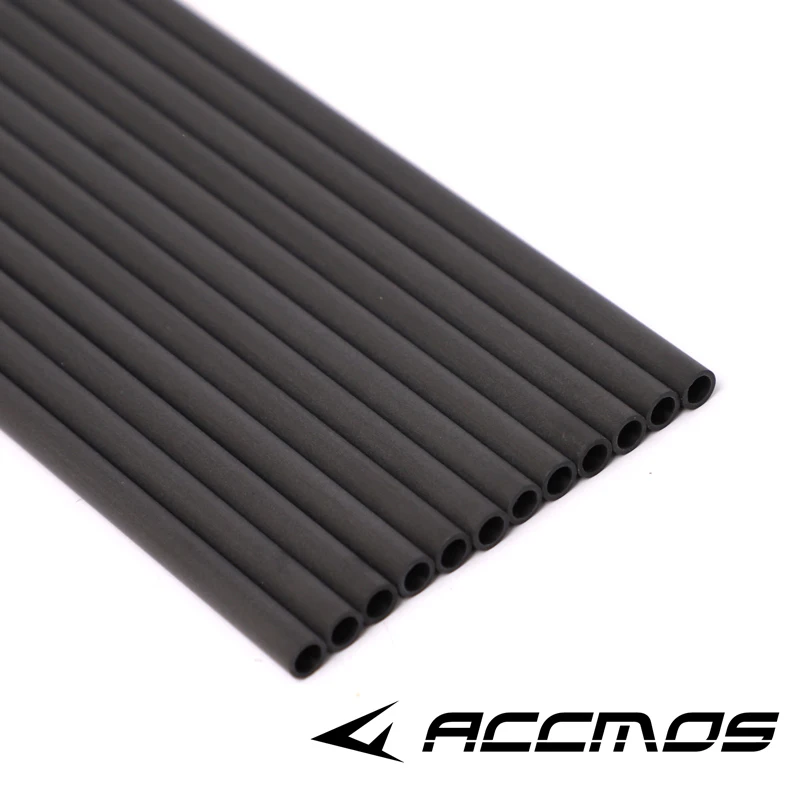6/12pcs ID 8 mm Pure Carbon Arrows Shaft 32 inch Spine 300/350/400 Archery for Indoor Competition Shooting
