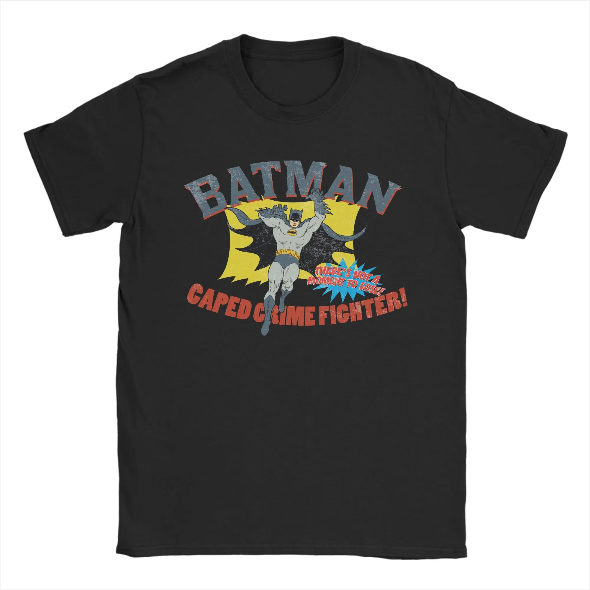 Harajuku Batmans Caped Crime Fighter T-Shirt Unisex 100%Cotton Short Sleeve  Crewneck Summer Tops - view 2