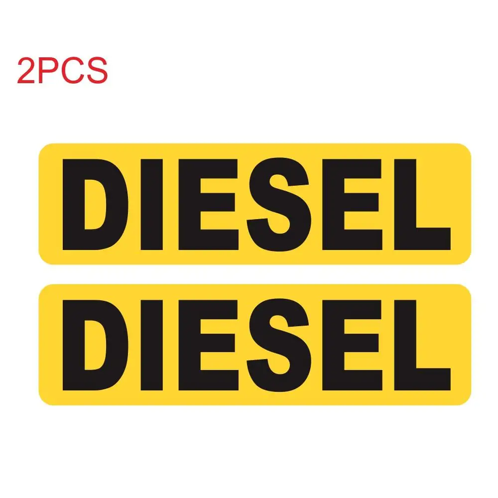 2pcs 10.6 * 3CM DIESEL Letters Fashion Funny Retro-Reflective Car Sticker Decals