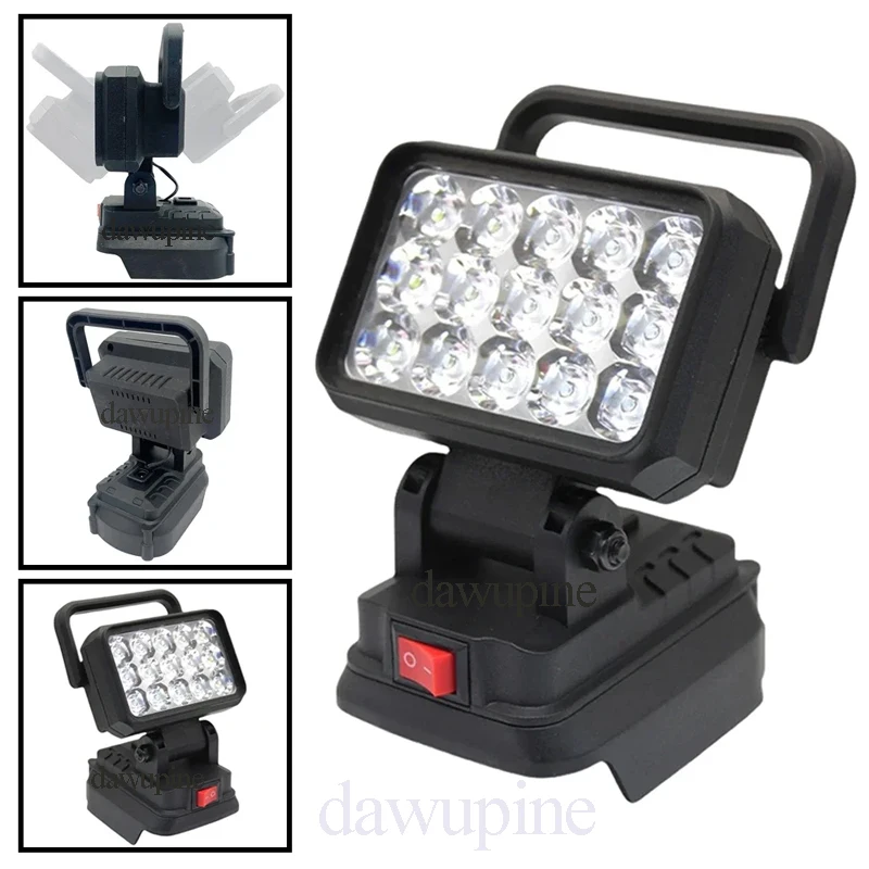 Power Tool Accessories For Makita 18V Li-ion Battery 15 Beads LED Working Light Emergency Lamp Flashlight Torch Spotlight BL1830