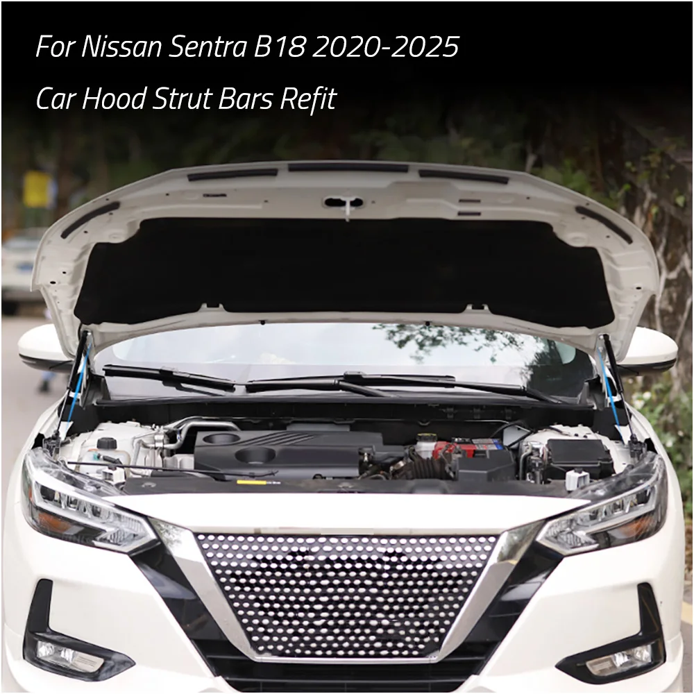 Car Front Hood Support Spring Strut Bars Hydraulic Rod Refit Styling For Nissan Sentra/SYLPHY B18 14TH 2020-2025