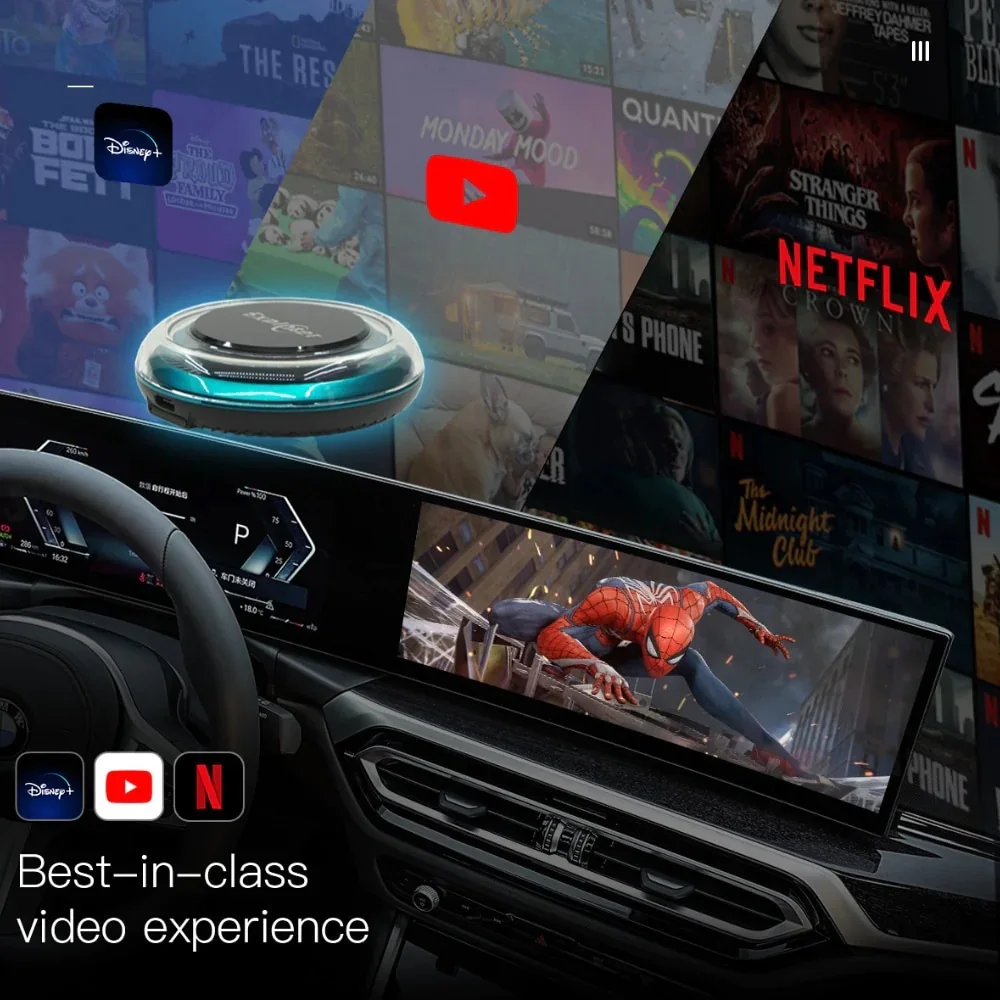 

2026 Exploter 5G LTE CarPlay Ai Box Android 14 8G+128G Applepie Rocket Wireless Car Play Android Auto Multimedia Smart Box APP P