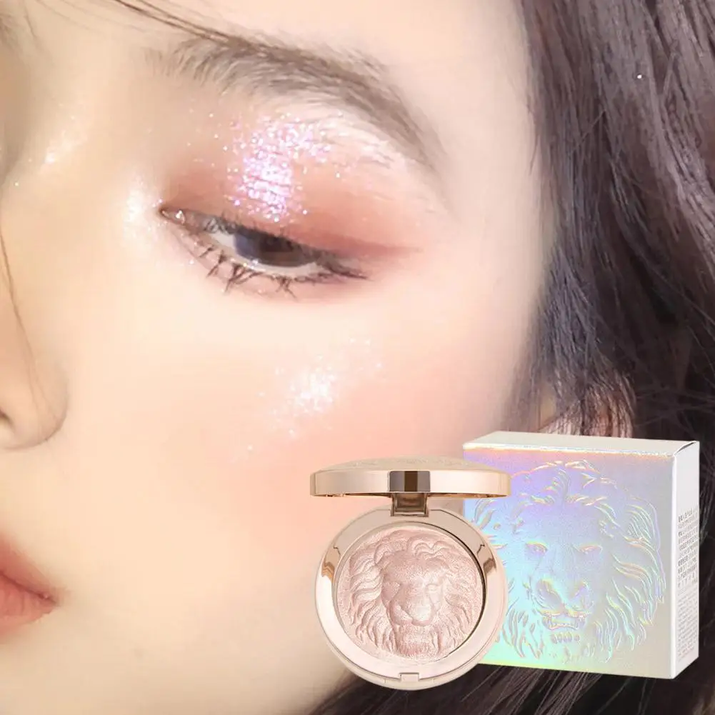 Palette de poudre surligneur diamant Lion brillant palette de contour haute brillance Ultra concentré éclairer maquillage poudre pressée ﻿
