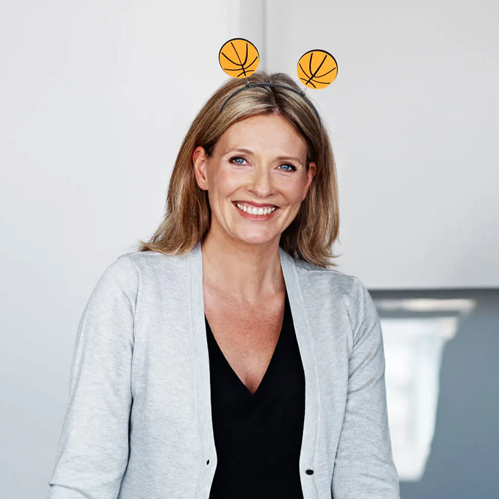 

Basketball Headband Stylish Fabric Material Party Sports Ball Headdress Hair Accessories Women Decorative Headband Cosplay