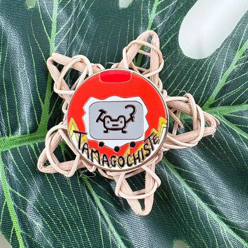 Miniature Electronic Character Game Console Enamel Pin Pet Egg Brooch Tamagotchi Fans Gift Accessories