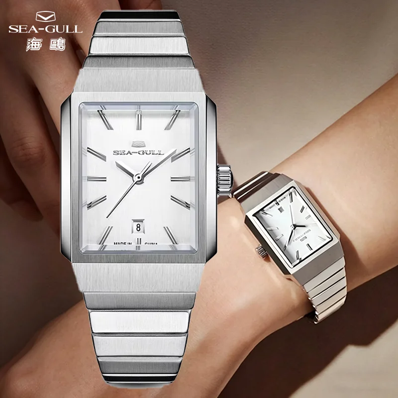 

Seagull Watch for Women Square Silver Wrist Watches Fashion Watches Ladies Automatic Mechanical Watches Luxury Montre Femme 6169