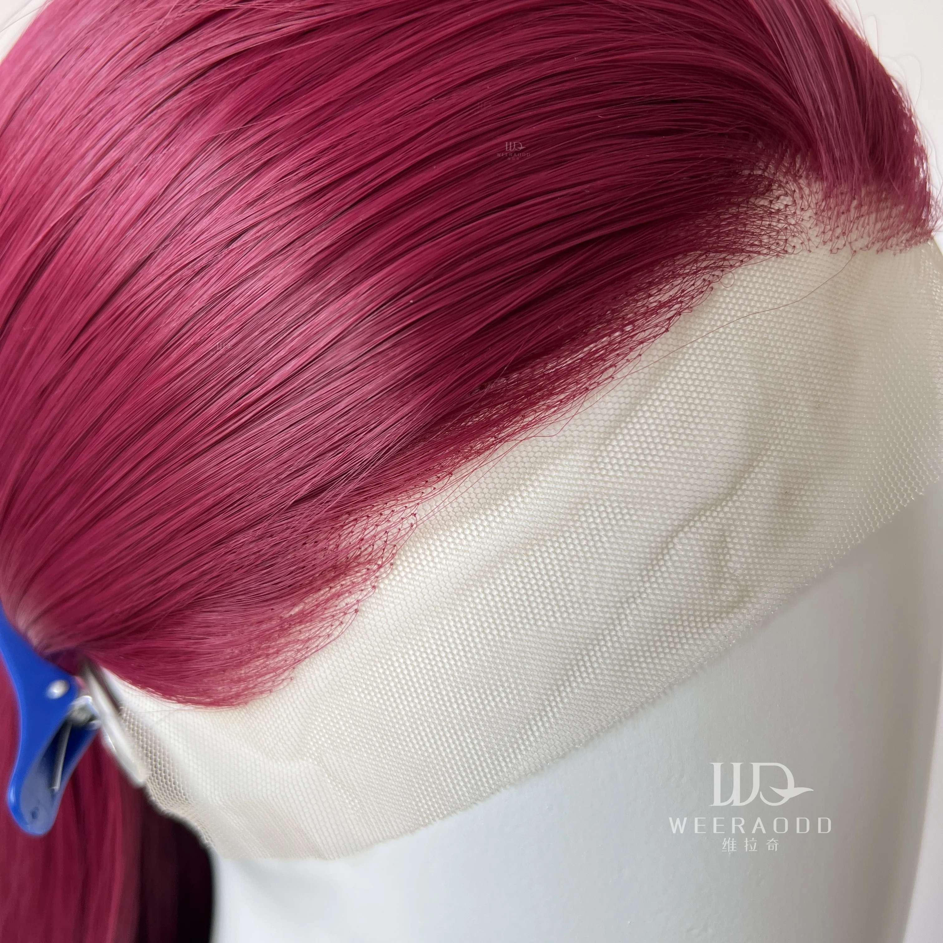 Parrucca anteriore in pizzo rosso per donna 26 pollici lungo rettilineo 13 * 4 parrucche in pizzo parrucche sintetiche in pizzo dall'aspetto naturale per parrucca in fibra di capelli cosplay