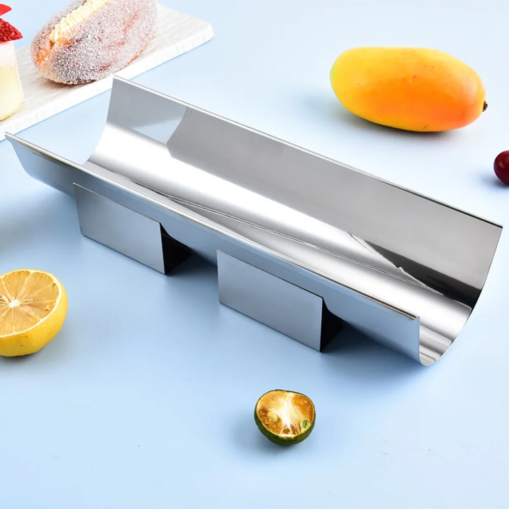 

Homemade Stainless Steel U Shape Cake Roll Molder Semicircle Non Stick Biscuits Mold Silver Detachable Bread Mold Loaf