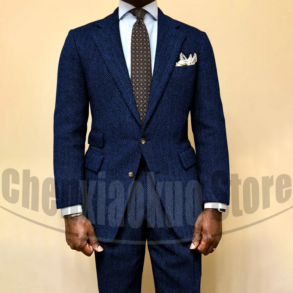 Мужской твидовый костюм с узор – обзор и цена Men Formal Wear 2025