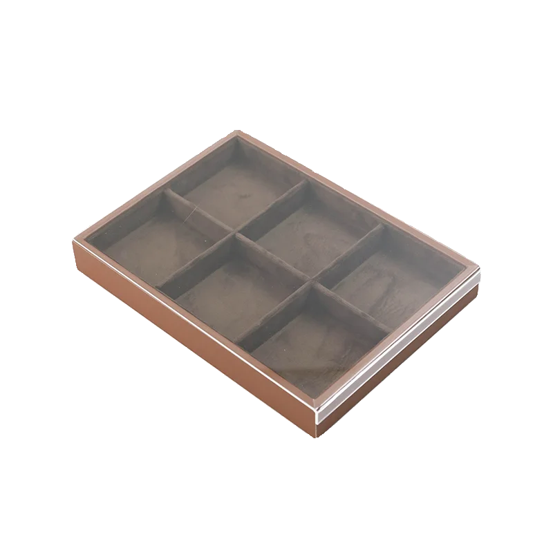 

Luxury Brown Velvet Jewelry Tray Organizer, Multi-Compartment Storage Box for Watch Necklace Ring Bracelet Earring Brooch Displa