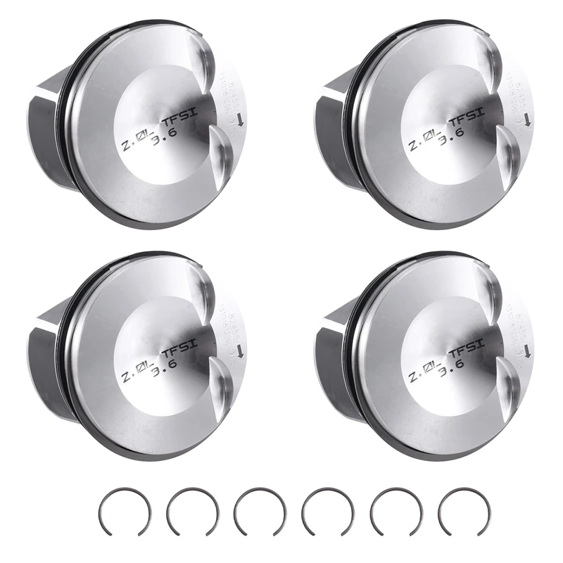 

4X Engine Pistons Set & Rings 82.51Mm Φ23mm For VW Tiguan A4 Q5 2.0T 06H107065DM