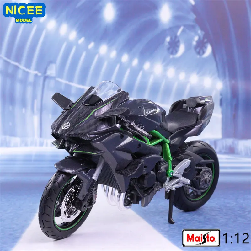 

Модель мотоцикла Maisto 1:12 Kawasaki Ninja H2 R, модель из сплава, коллекция для взрослых, украшения, подарки, игрушки для мальчиков B508