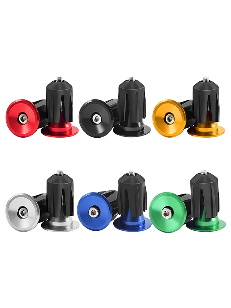 AliExpress NONE (BBQ4)1Pair Bike Handle Bar Cap End Plugs Bike Bicycle Aluminum Alloy Handlebar Grips Handle Bar Cap End Plugs Bicycle Parts