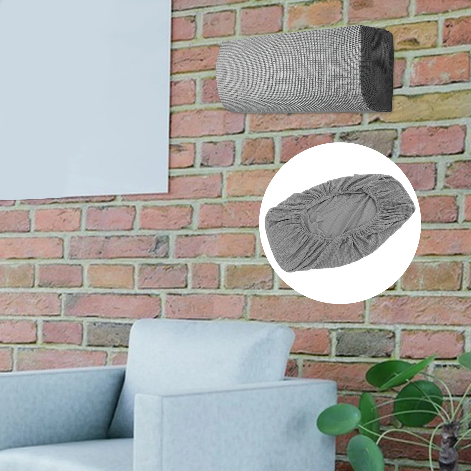 

1pcs Air Conditioner 69-85Cm Universal Elastic Fit For Wall-Mounted Units Indoor Outdoor Dust Cover Hvac Protector Cover For