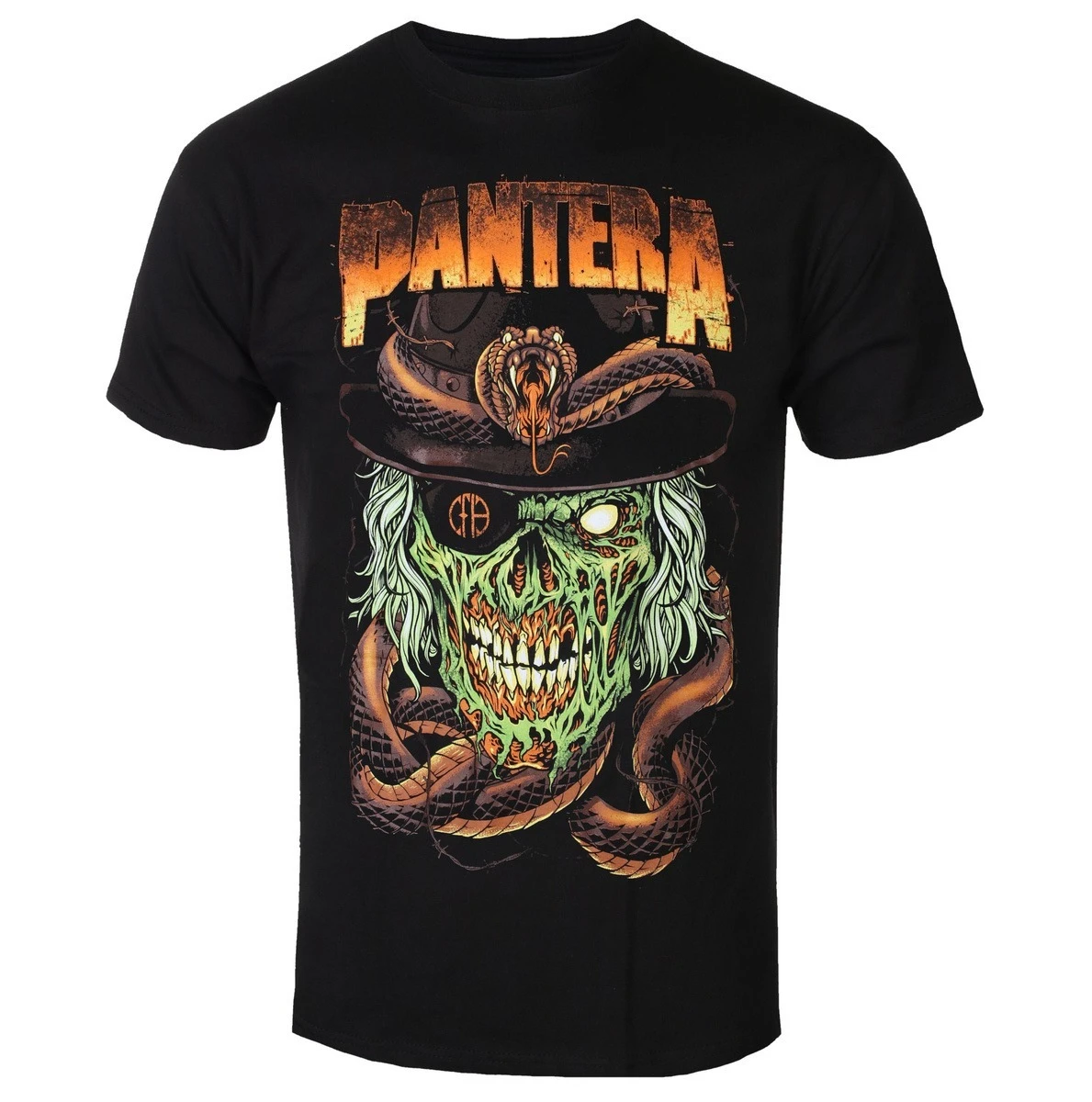 

Pantera Leaf Skull Hi-Build Периферийный узор с принтом Летние элитные брендовые хлопковые мужские и женские футболки с короткими рукавами