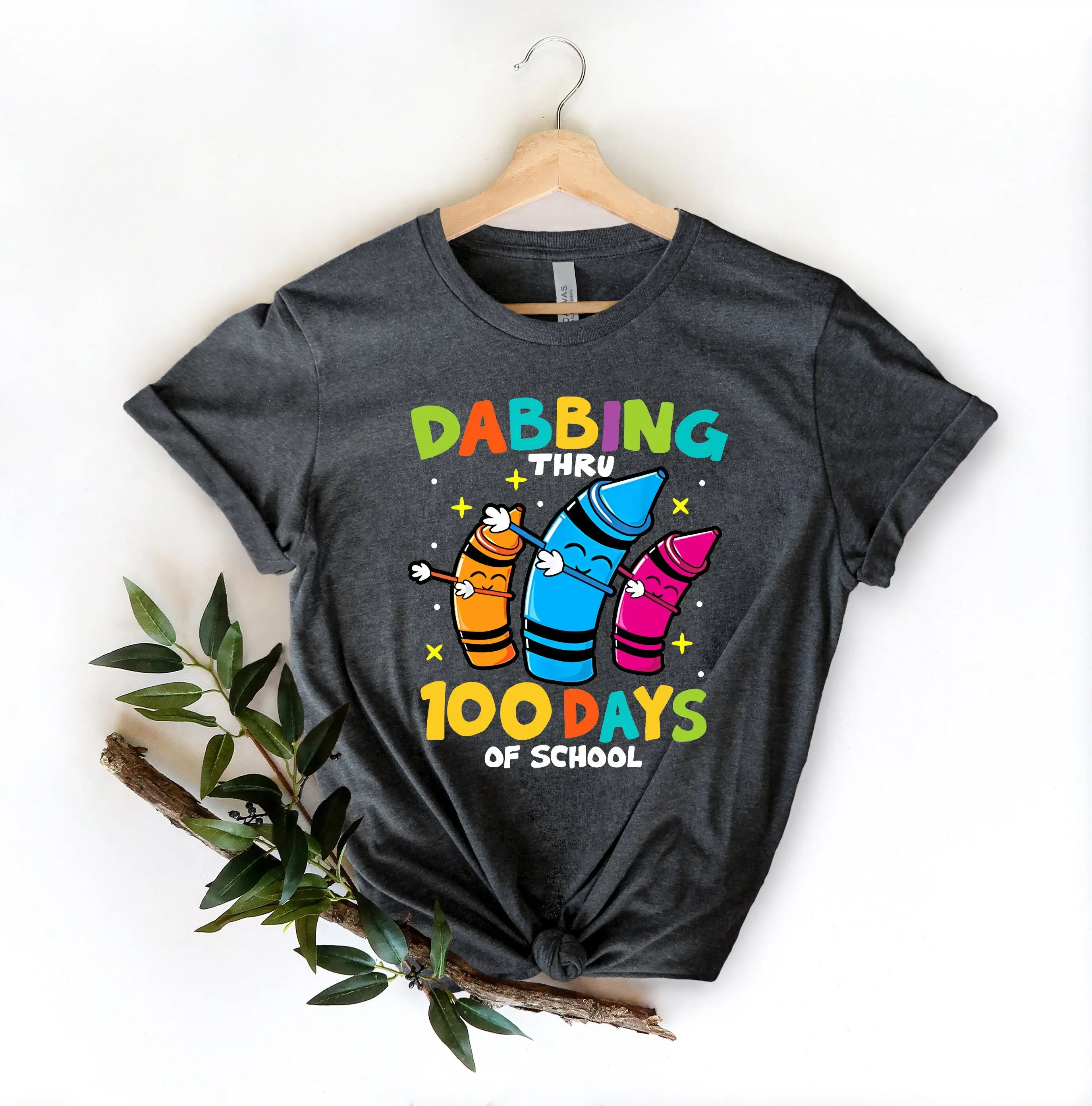 Dabbing Thru 100 Days Of School T Shirt Brighter Teacher 100Th Day Back To Appreciation