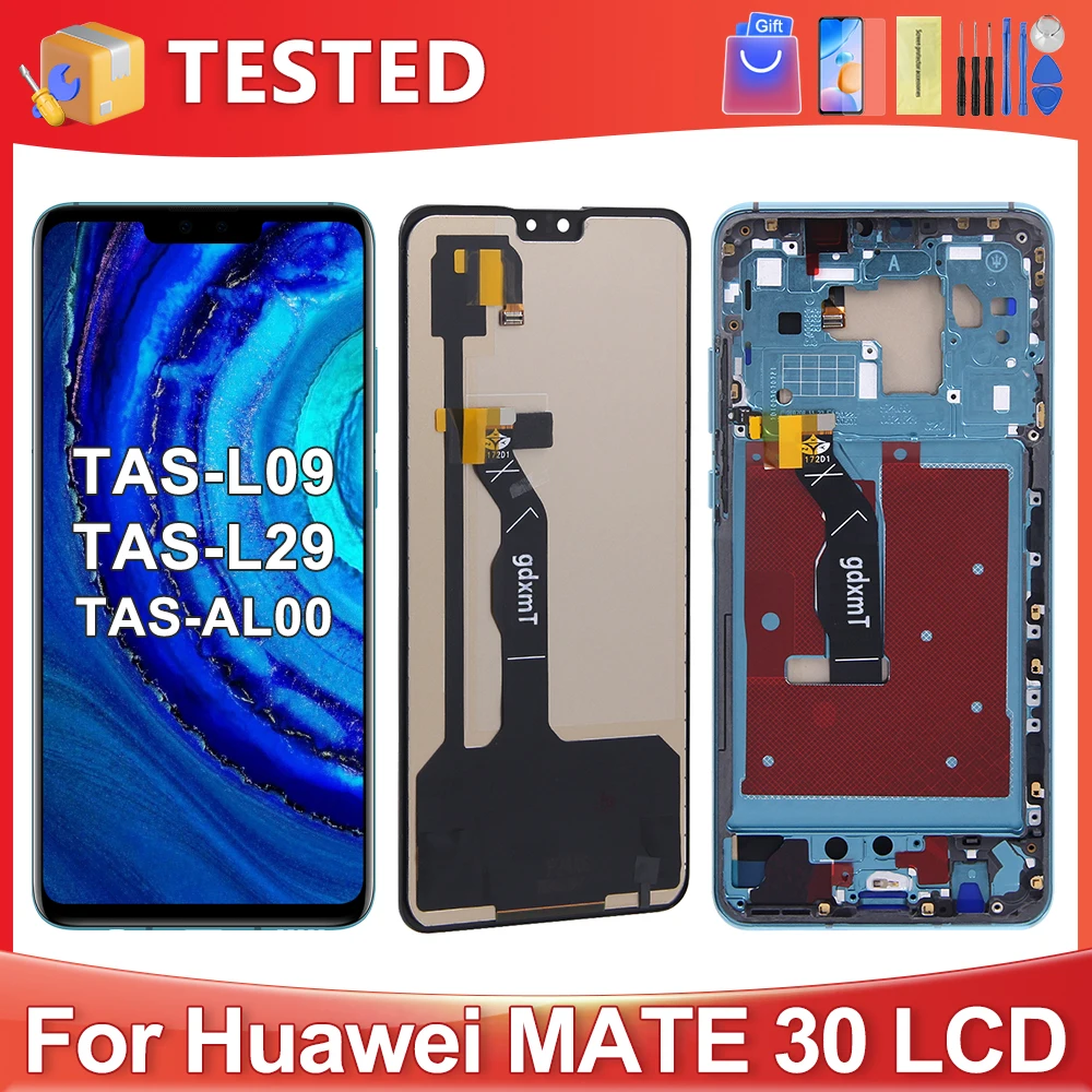 For HUAWEI Mate 30 Tested For Mate30 TAS-L09 L29 AL00 TL00 LCD Display Touch Screen Digitizer Assembly Replacement