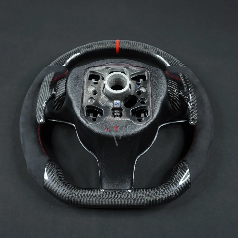 Carbon Fiber Steering Wheel for Porsche 997 Carrera Targa Turbo GT2 GT3 2004 - 2012 Custom Interior Upgrade Replacement