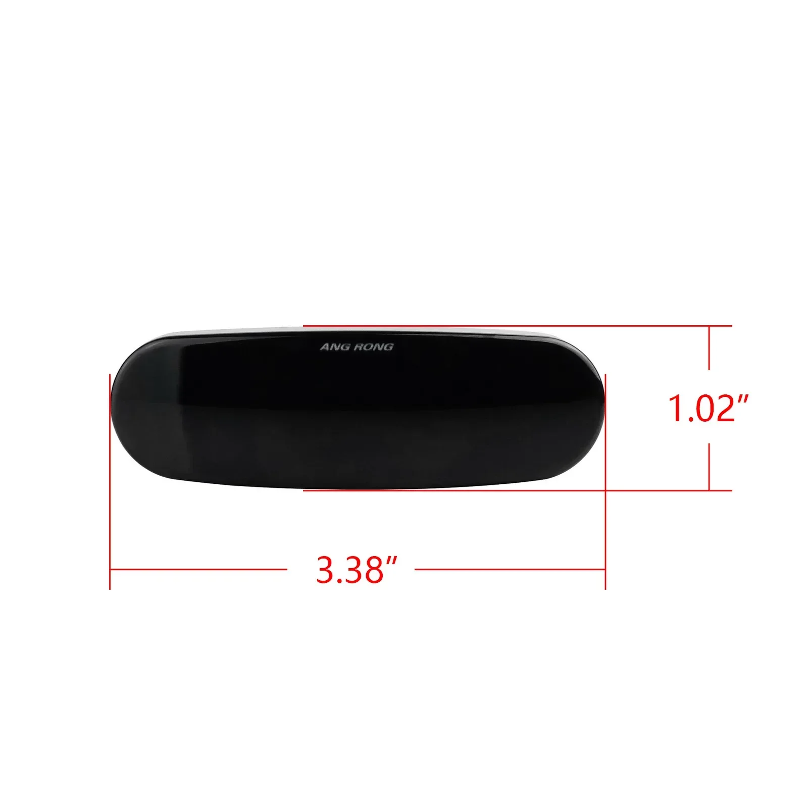 ANGRONG 2X Czarny przydymiony kierunkowskaz boczny LED Repeater Light Amber dla Fiat Punto Panda Qubo Stilo