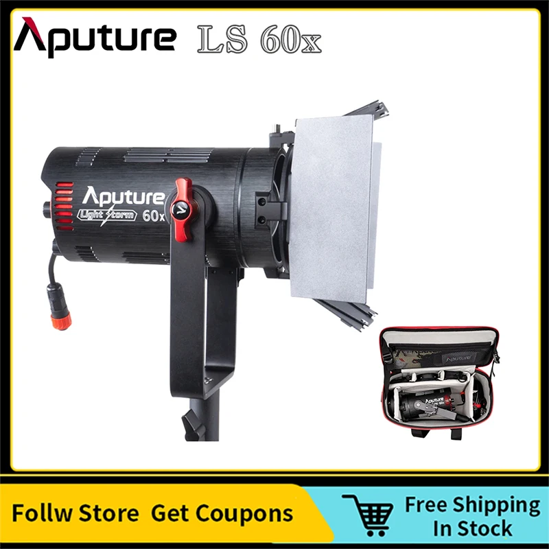 

Aputure LS 60X LED Camera Video Photography Light Bi-color 2700K-6500k Studio 80W Portable Outdoor Lighting Spotlight