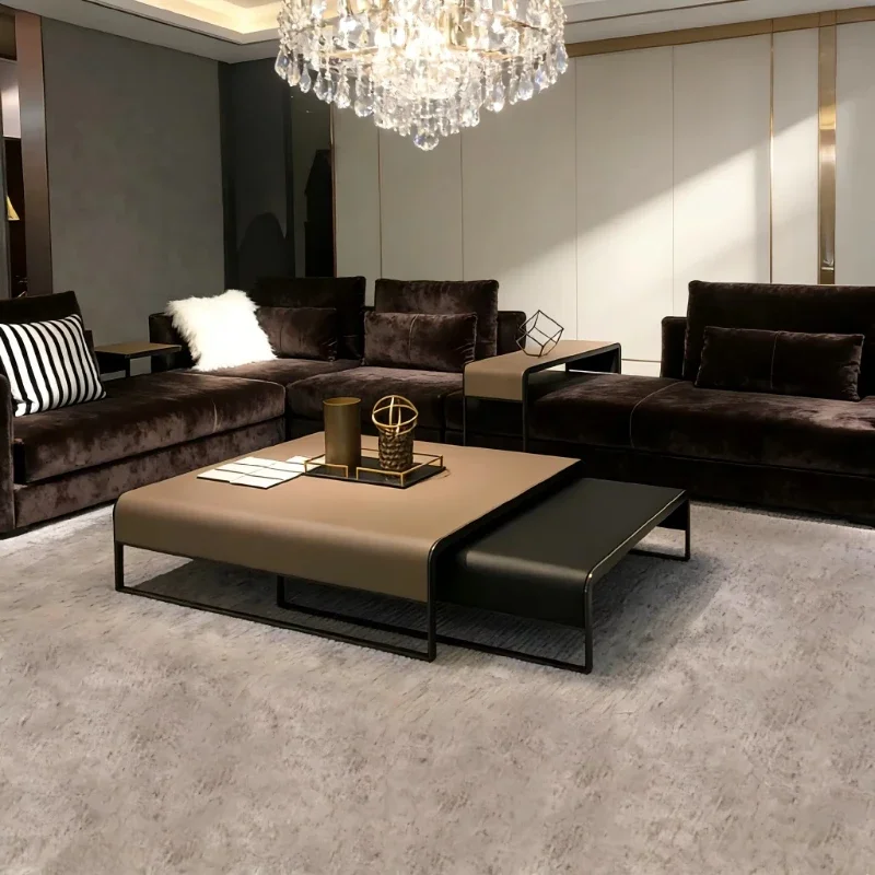 Italian simple modern coffee table, the best-selling model is stable and load-bearing cross-border
