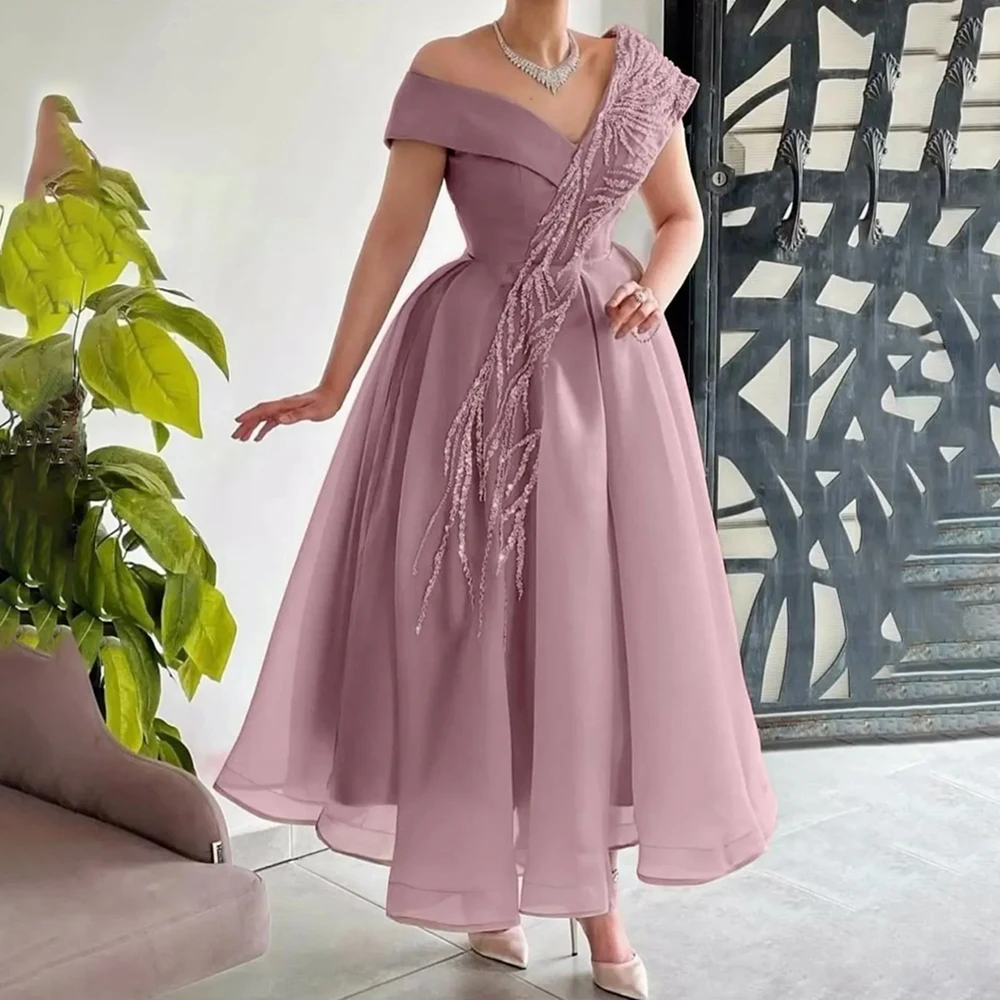 

Mother of the bride dress Mother Dress Sleeveless V-Neck A-Line Wedding Guest Gowns Maternity robes invitée mariage Customized