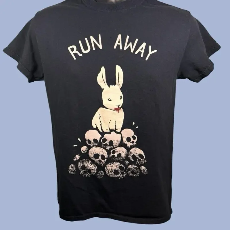 Monty Python And The Holy Grail Killer Rabbit Black T Shirt Women'S Med