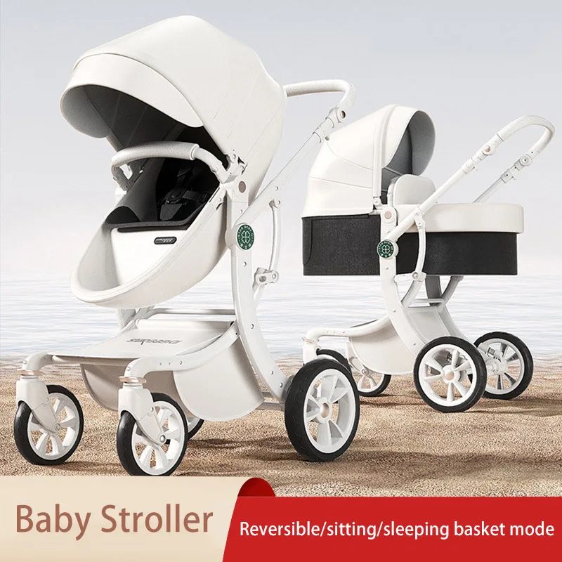 

Детская коляска для защиты позвоночника, коляска из яичной скорлупы, складная двусторонняя амортизирующая модель спальной корзины для сидения или лежания