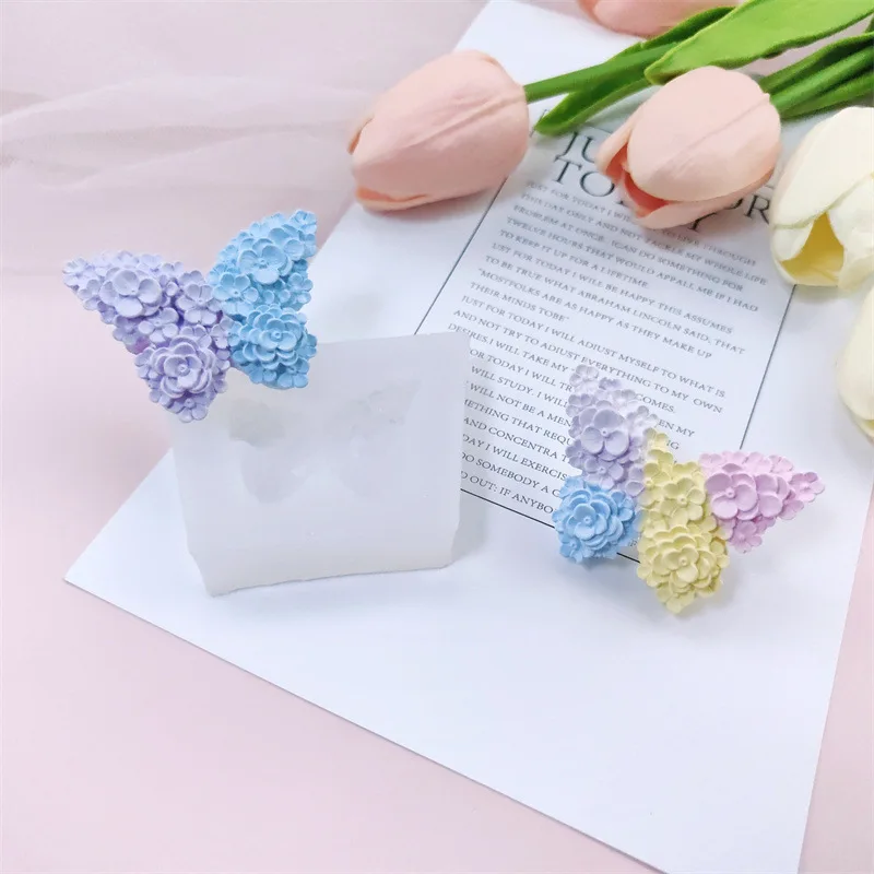 

Diy Flower Butterfly Silicone Molds Aromatherapy Gypsum Epoxy Resin Mold Chocolate Fondant Cake Decoration Baking Mold
