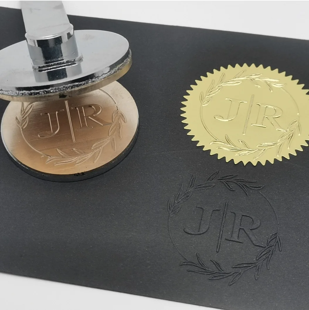 Design Your Own Embosser Stamp / Custom Embosser Seal for Personalized / Wedding Seal