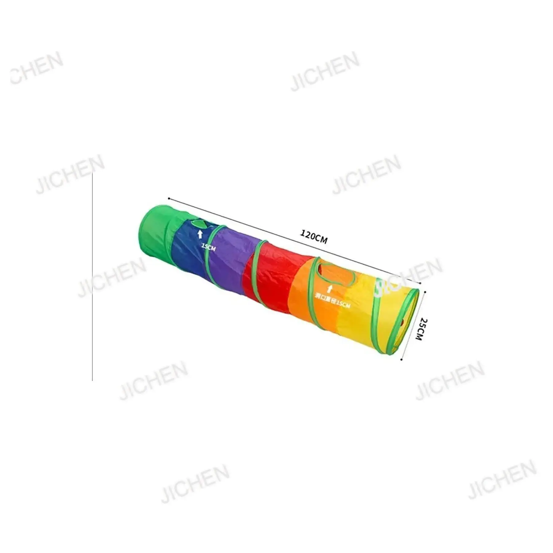 

JC Folding Rainbow Long Flat Cat Play Tunnel and Tubular Pet for Cats and Dogs