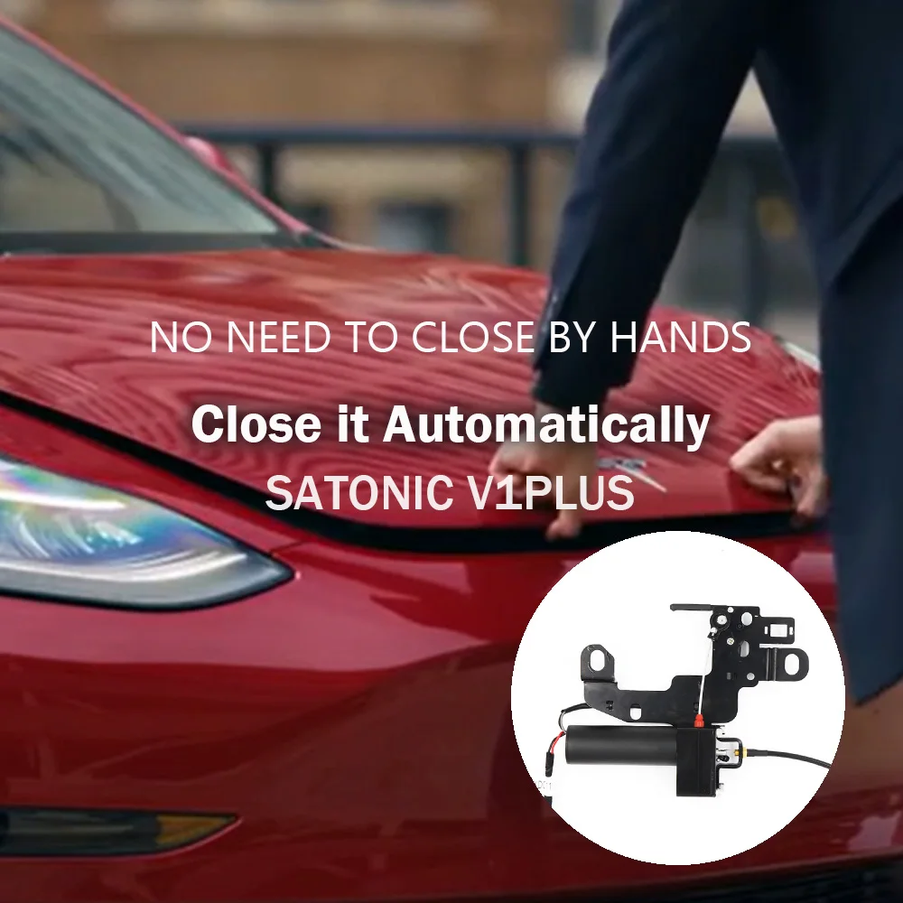 Model Y Frunk Auto Closer Smart Digital Front Tailgate Soft-closing for Tesla Model 3 Y SATONIC V1plus ( Upgraded Version )
