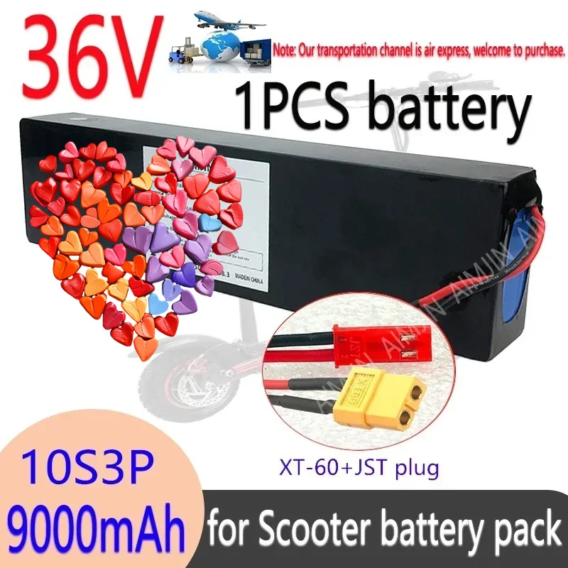 

️ 10S3P 36V battery pack,For Kugoo S2 / S3 / S4 / M2,etc,accessories,equipped with BMS，Electric scooter battery XT60 JST