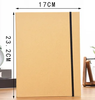 Waterproof Kraft Paper Binding Clear Frosted A5 A4 Binder Office Storage Advanced Business Notebook Stationery