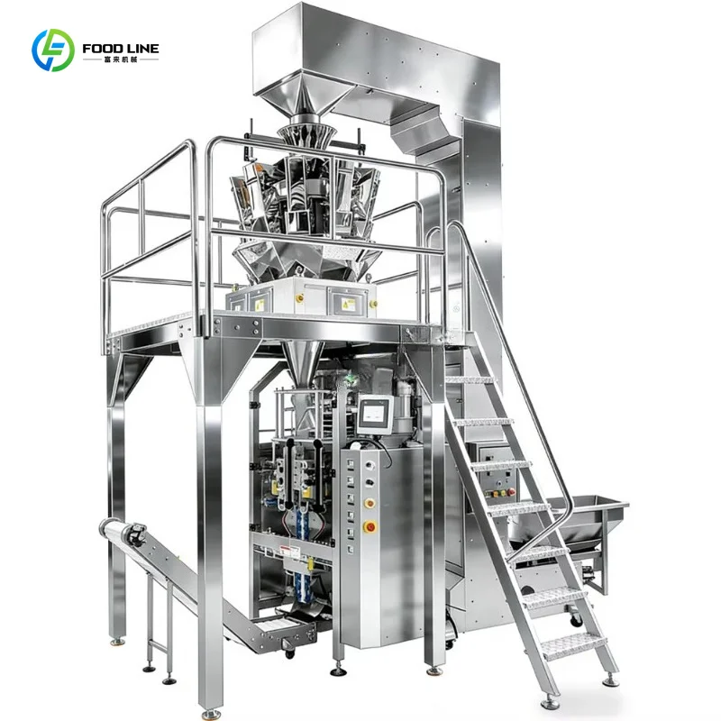 Customized Automatic Weighing Snack Packaging Machine Nitrogen Flush Type for Potato Chips Manufacturer Direct Price