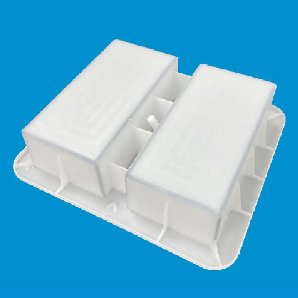 DIY Paving Cement Mold 20x10cm Reusable Cement Brick Mould Durable White Concrete Pavement Mold Outdoor Courtyard